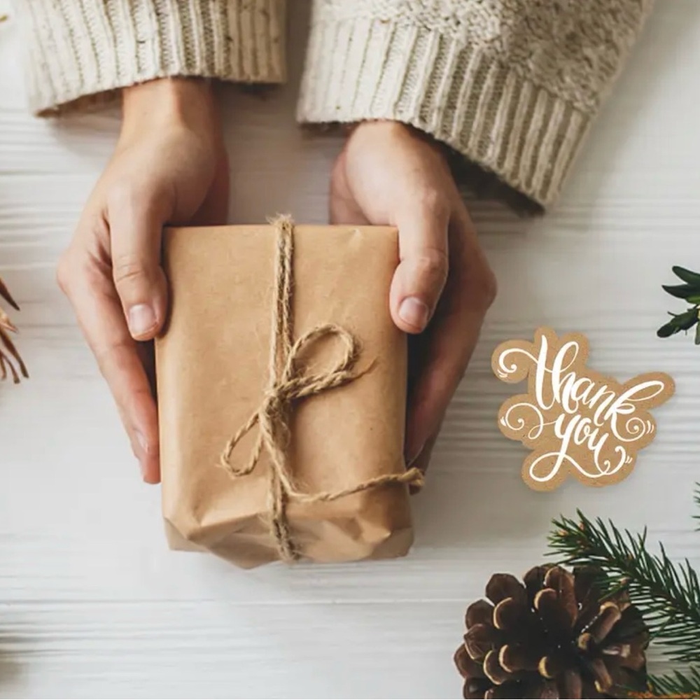 (20pcs) Burlap Gift Bags + Thank You Cards NWT - Picture 10 of 12